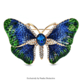 PENDRA Enamel Gradient Butterfly Brooch