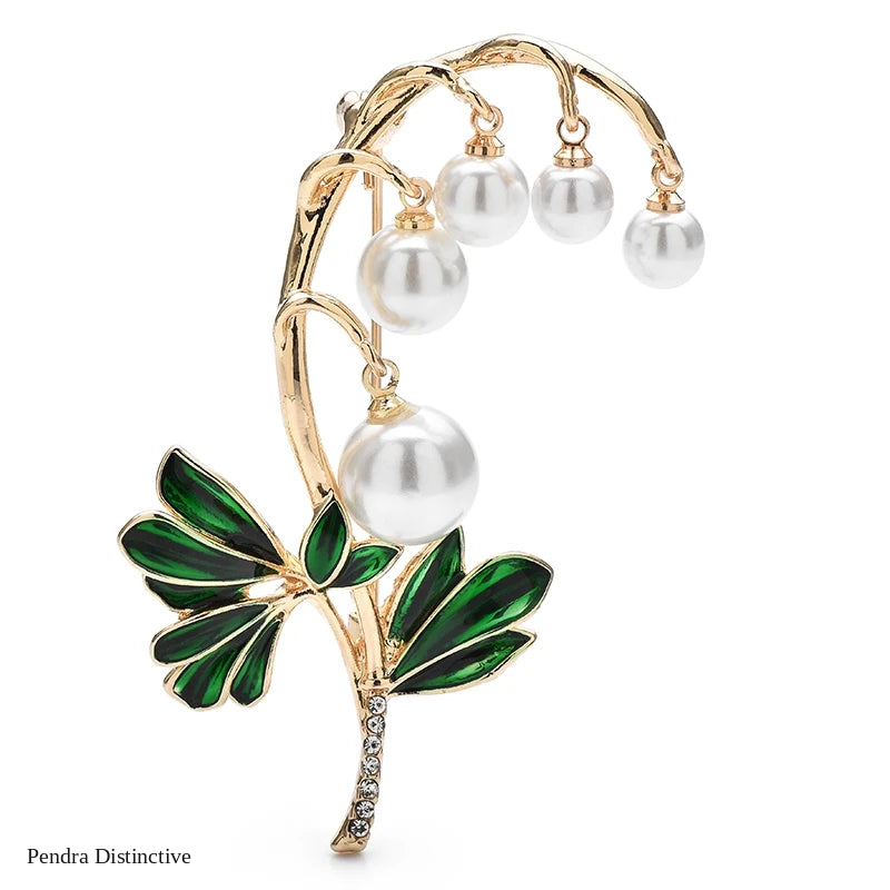 PENDRA Enkiana Enkianthus Chinensis Pearl Flower Brooch