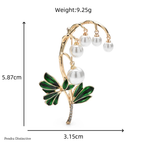PENDRA Enkiana Enkianthus Chinensis Pearl Flower Brooch