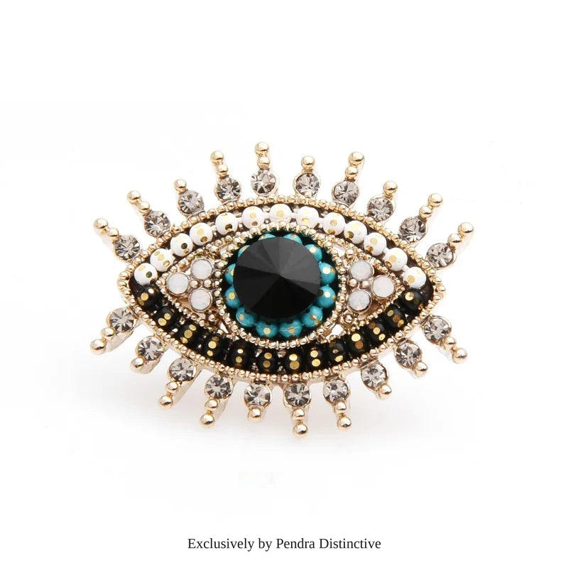 PENDRA Elegant EVIL Eye Brooch