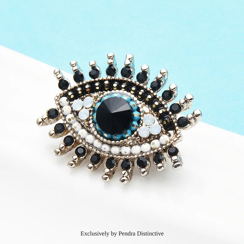 PENDRA Elegant EVIL Eye Brooch