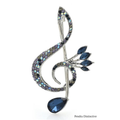 PENDRA Classic Eye Musical-note Brooch