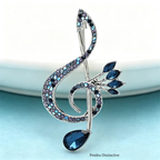 PENDRA Classic Eye Musical-note Brooch