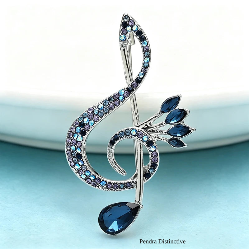 PENDRA Classic Eye Musical-note Brooch