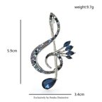 PENDRA Classic Eye Musical-note Brooch