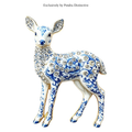 PENDRA Fawn Rhinestone Deer Brooch