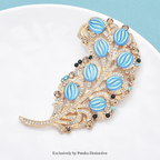PENDRA Featherella Big Palace Feather Brooch