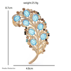 PENDRA Featherella Big Palace Feather Brooch