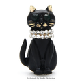 PENDRA Felina4 Rhinestone Brooch