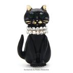 PENDRA Felina4 Rhinestone Brooch