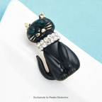 PENDRA Felina4 Rhinestone Brooch