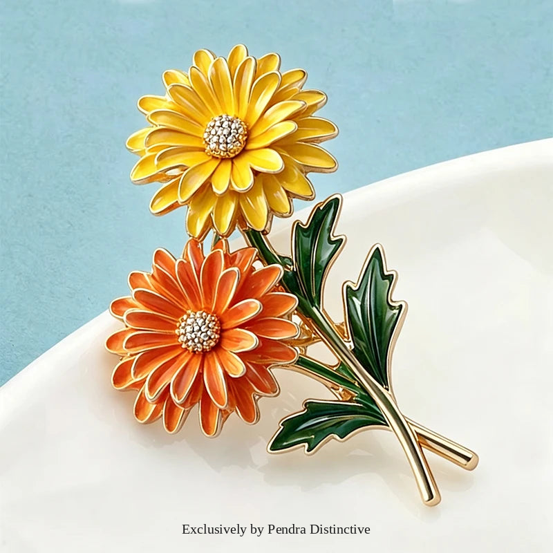 PENDRA Flora April Birthday Flower Brooch