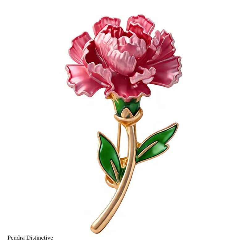 PENDRA Flora January Birthday Flower Brooch