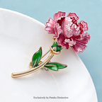 PENDRA Flora January Birthday Flower Brooch