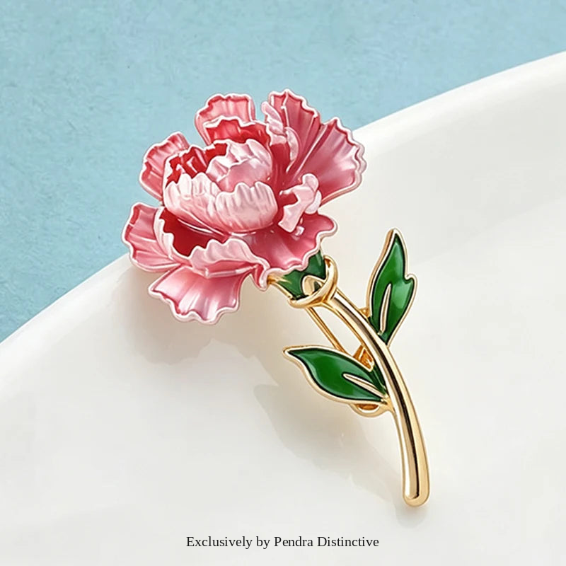 PENDRA Flora January Birthday Flower Brooch