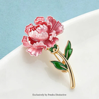 PENDRA Flora January Birthday Flower Brooch