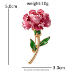 PENDRA Flora January Birthday Flower Brooch