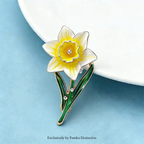 PENDRA Flora March Birthday Flower Brooch