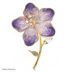 PENDRA Florabelle Pretty Enamel Flower Brooch