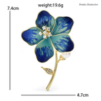 PENDRA Florabelle Pretty Enamel Flower Brooch