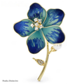 PENDRA Florabelle Pretty Enamel Flower Brooch
