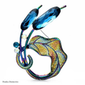 PENDRA Floracircle Crystal Circle Flower Brooch
