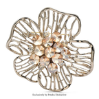 PENDRA Florahollow Hollow-Out Flower Brooch
