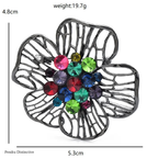 PENDRA Florahollow Hollow-Out Flower Brooch