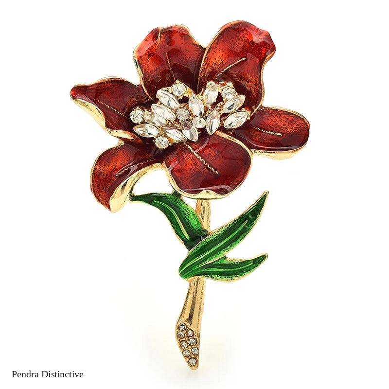 PENDRA Floraspark Beautiful Big Flower Brooch