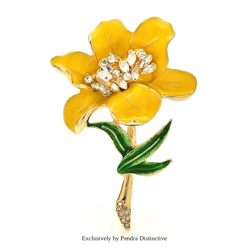 PENDRA Floraspark Beautiful Big Flower Brooch