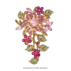 PENDRA Floraspark Big Sparkling Flower Brooch