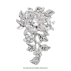 PENDRA Floraspark Big Sparkling Flower Brooch