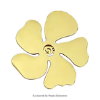 PENDRA Florasteel Stainless Steel Flower Brooch