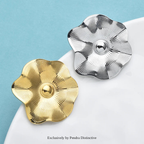 PENDRA Florasteel Stainless Steel Flower Brooch