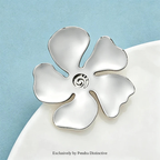 PENDRA Florasteel Stainless Steel Flower Brooch