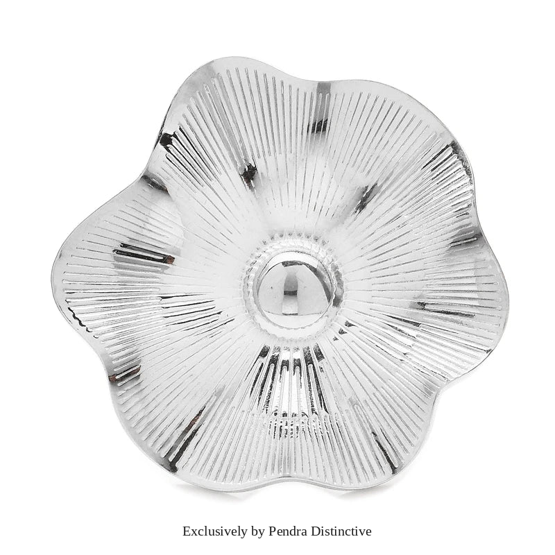 PENDRA Florasteel Stainless Steel Flower Brooch