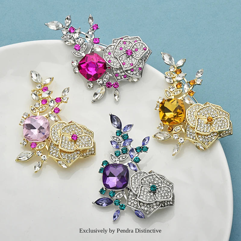 PENDRA Floravelle Luxury Flower Brooch