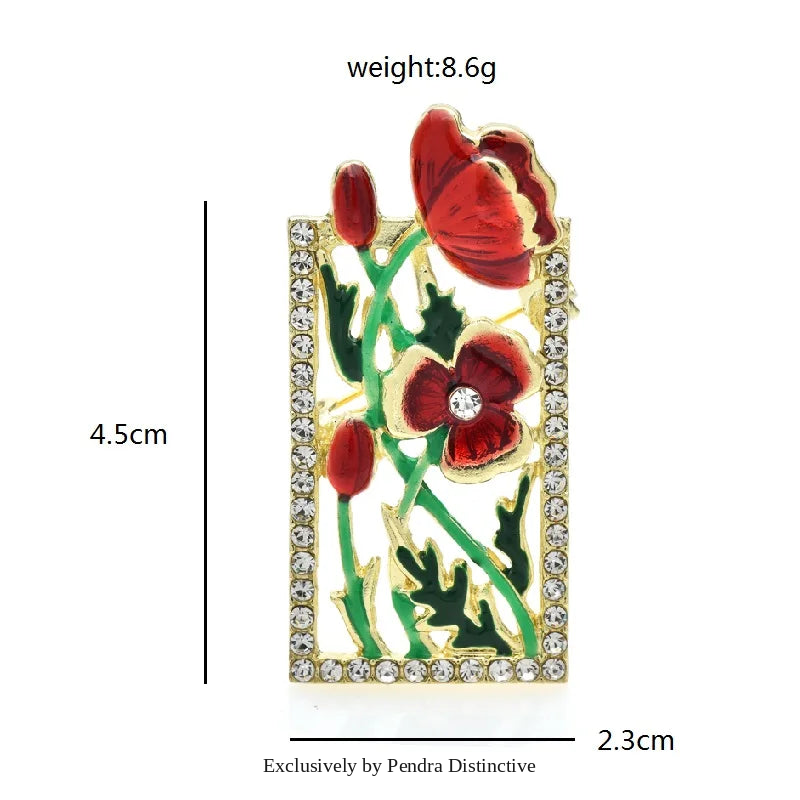 PENDRA Floravie Beautiful Flower Brooch