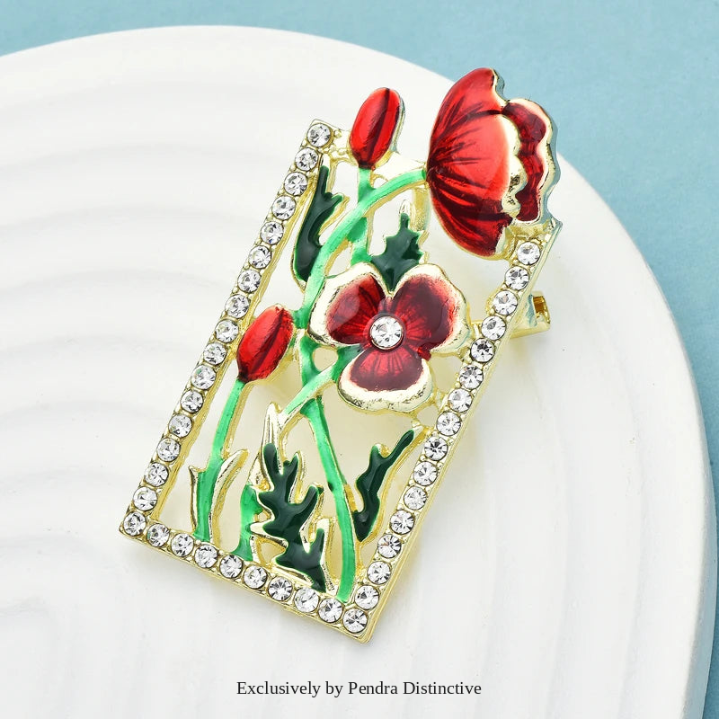 PENDRA Floravie Beautiful Flower Brooch