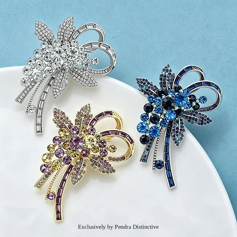 PENDRA Floravie Elegant Flower Brooch