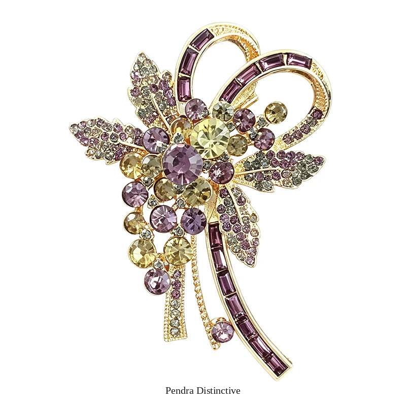 PENDRA Floravie Elegant Flower Brooch