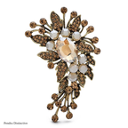 PENDRA Floravintage Vintage High-Quality Flower Brooch