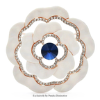 PENDRA Florawhite White Flower Brooch