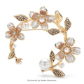 PENDRA Florawreath Beautiful Flower Wreath Brooch