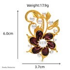 PENDRA Florielle11 Crystal Brooch