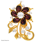 PENDRA Florielle11 Crystal Brooch