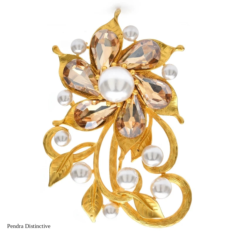 PENDRA Florielle11 Crystal Brooch