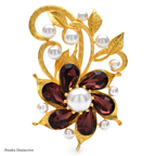 PENDRA Florielle11 Crystal Brooch