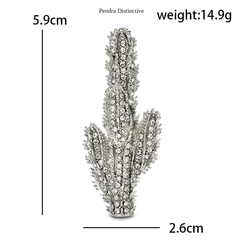 PENDRA Florielle11 Rhinestone Brooch