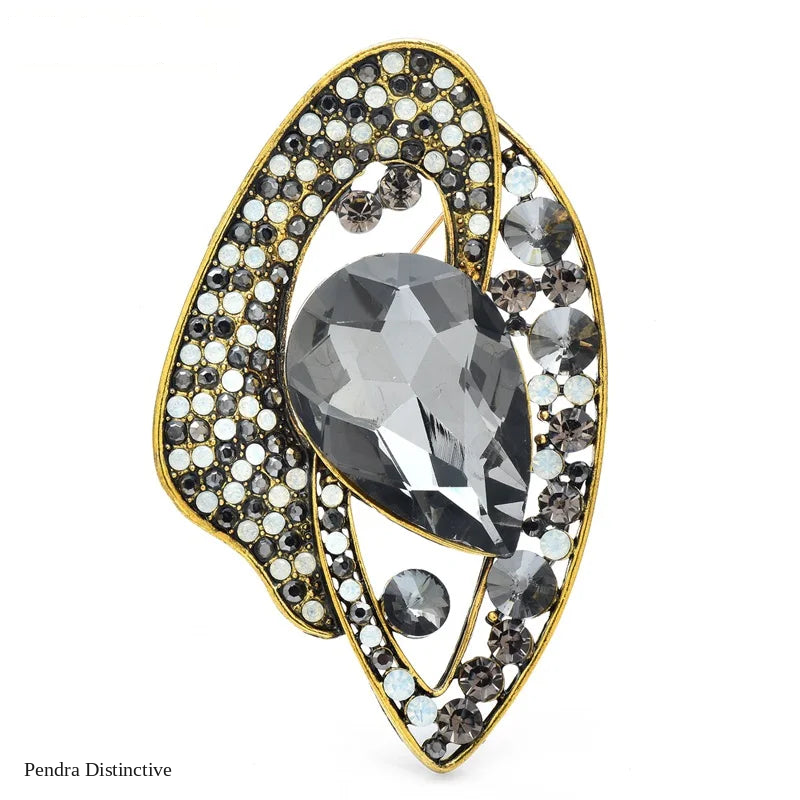 PENDRA Florielle12 Crystal Brooch